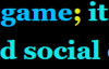 black and white text showing yellow semicolon between game and social